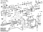 Bosch 0 601 182 741 GSB 16-2 Percussion Drill 110 V / GB Spare Parts GSB16-2